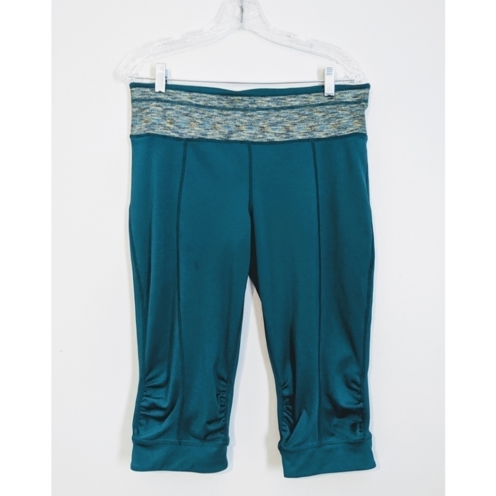 PrAna Teal Green Capri Leggings Size Large
